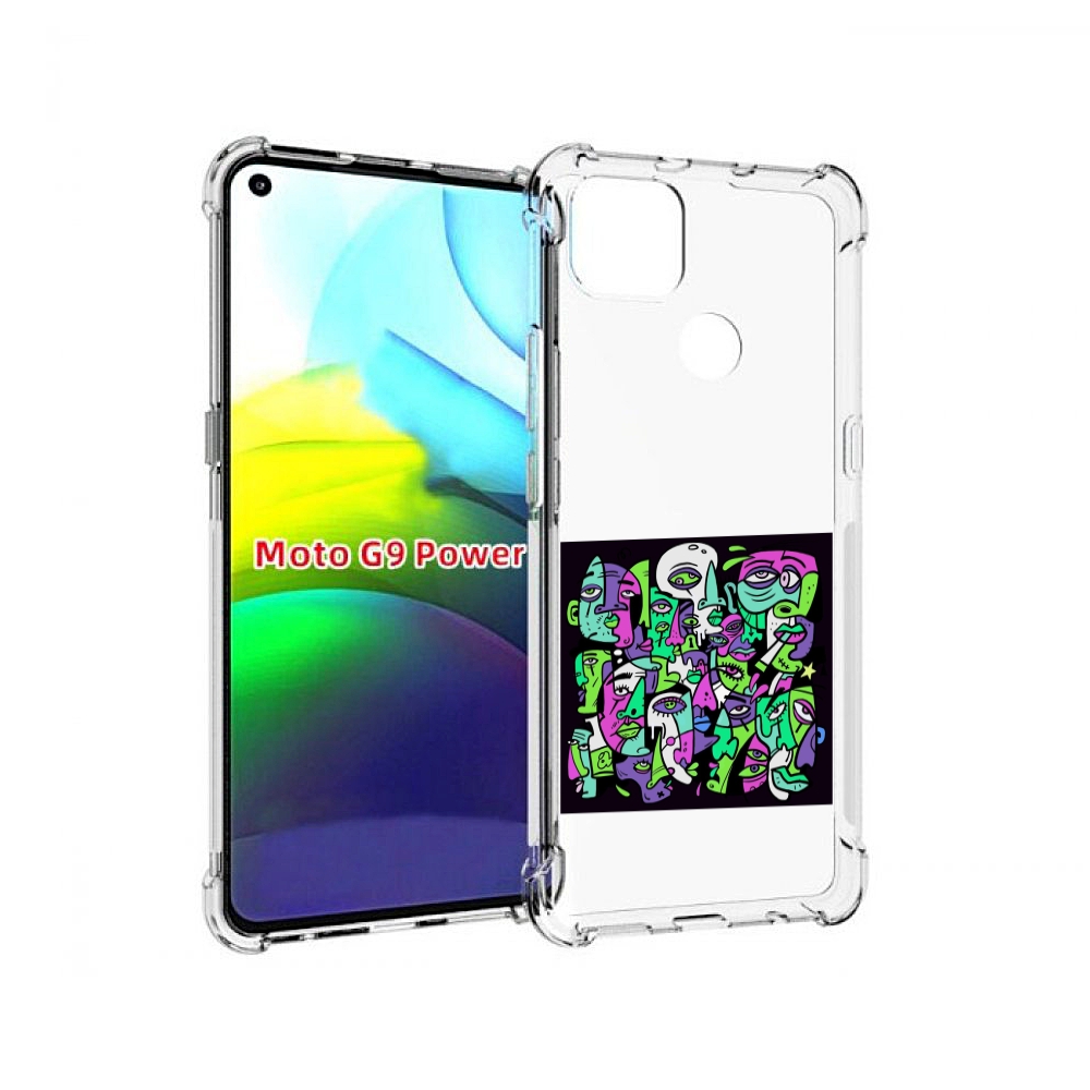 

Чехол MyPads Кривой эфир ATL для Motorola Moto G9 Power, Прозрачный, Tocco
