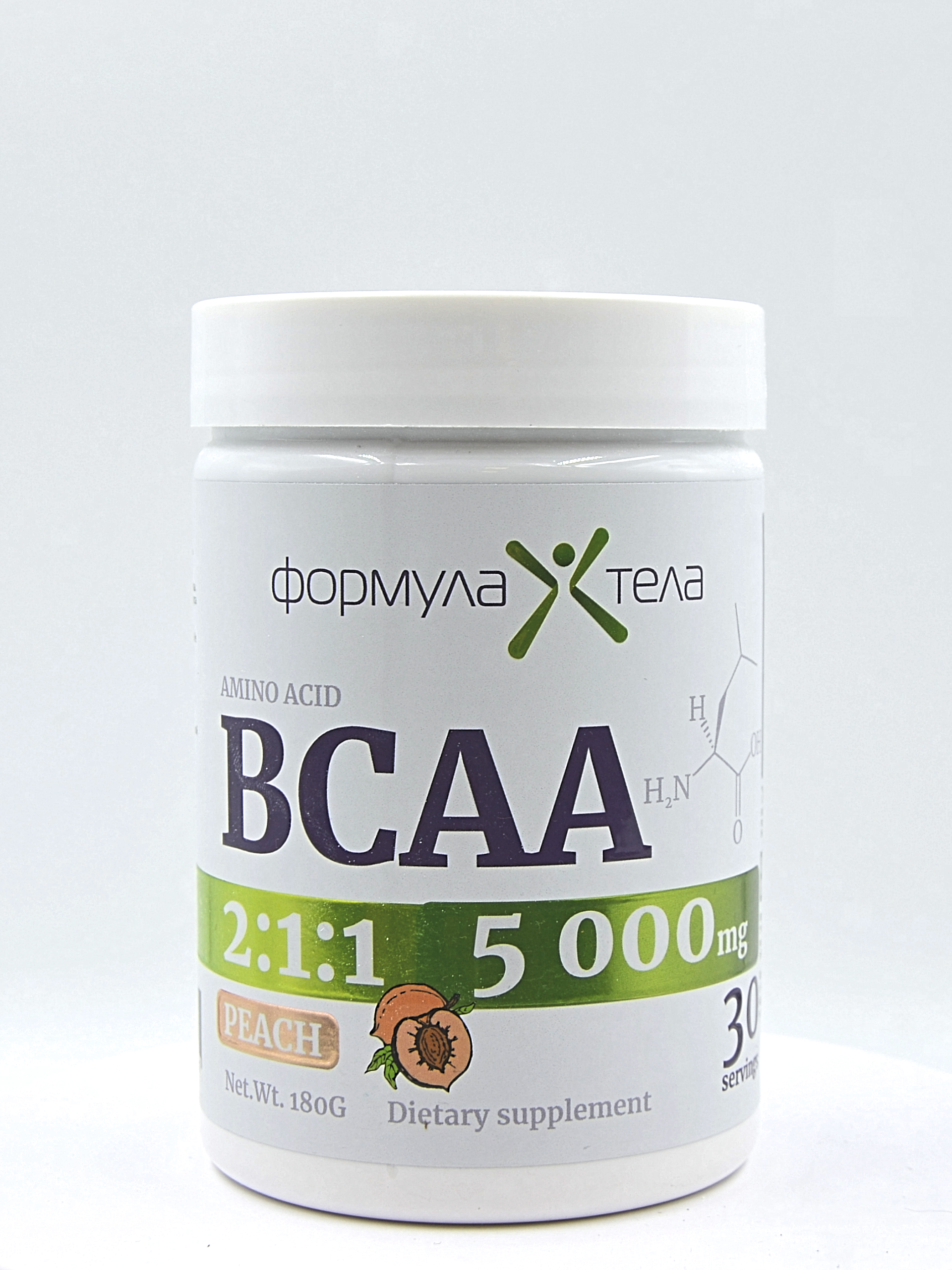 фото Формула тела bcaa, персик, порошок 180 г