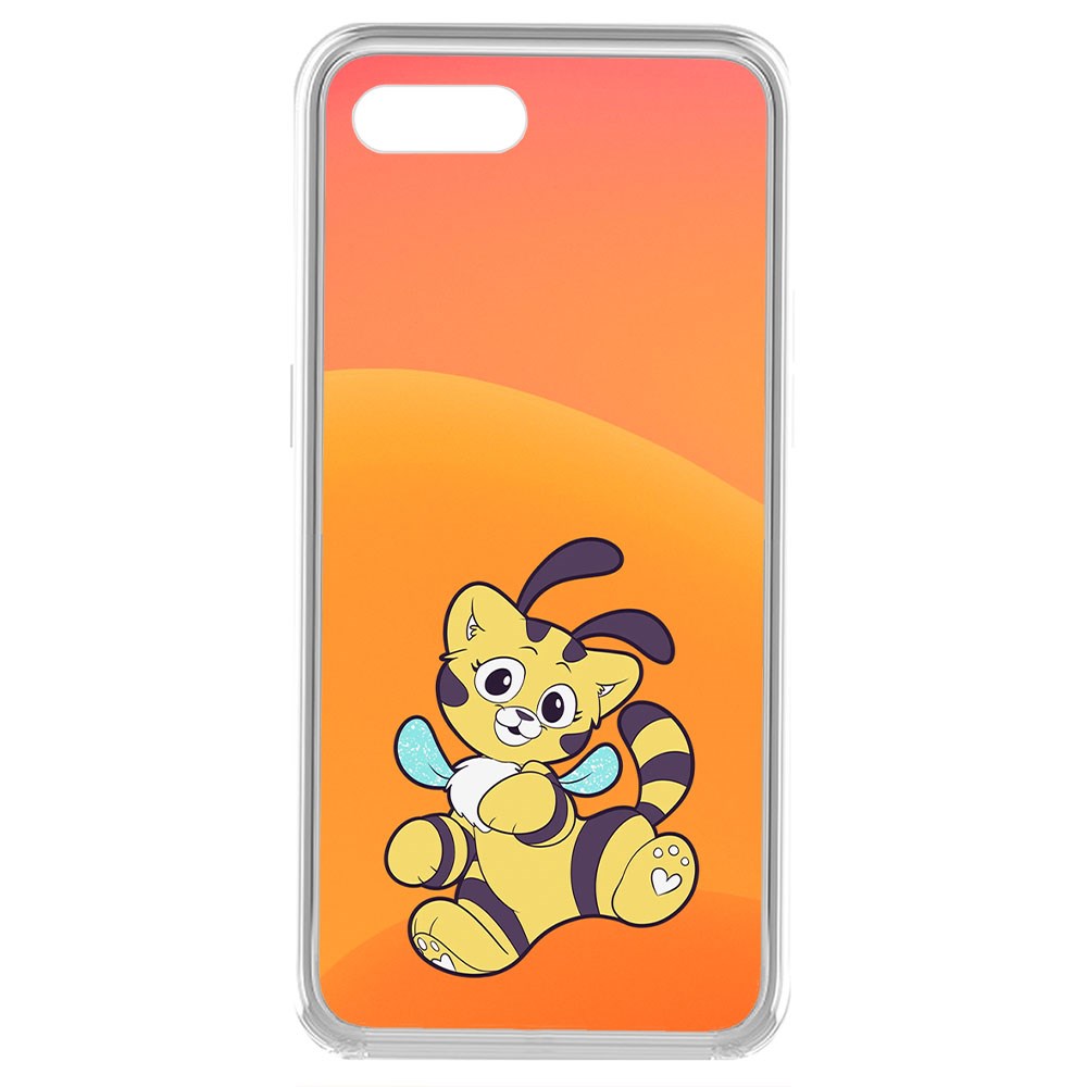 

Чехол-накладка Krutoff Clear Case Хаги Ваги - Кошка-Пчёлка для Oppo A1k