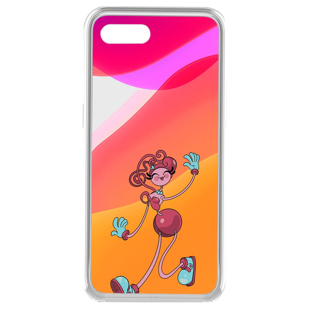 фото Чехол-накладка krutoff clear case хаги ваги - мама длинные ноги для oppo a1k