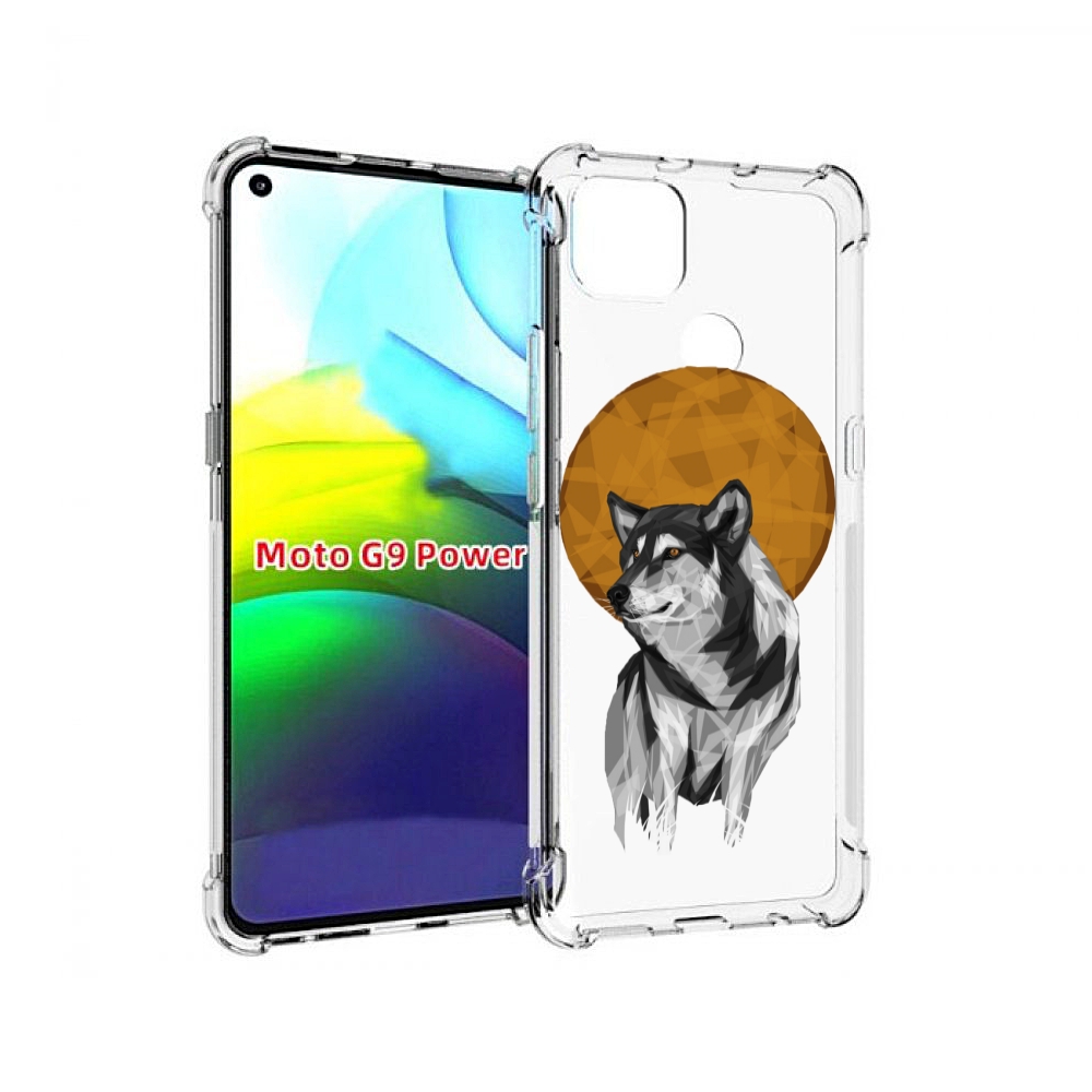 

Чехол MyPads Лунный волк для Motorola Moto G9 Power, Прозрачный, Tocco