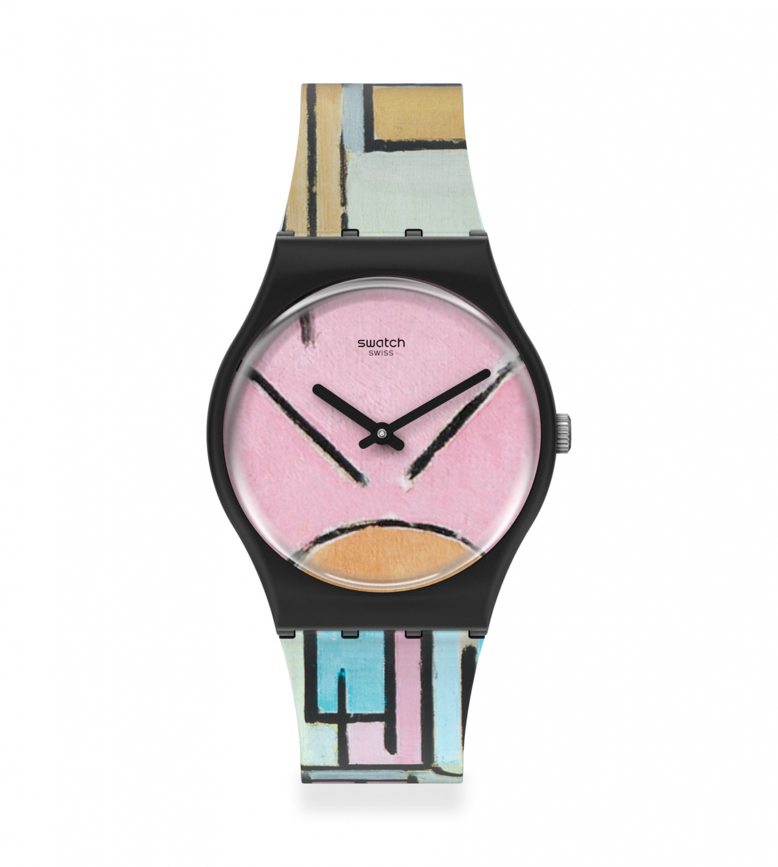 

Часы наручные унисекс SWATCH COMPOSITION IN OVAL WITH COLOR PLANES 1, COMPOSITION IN OVAL WITH COLOR PLANES 1