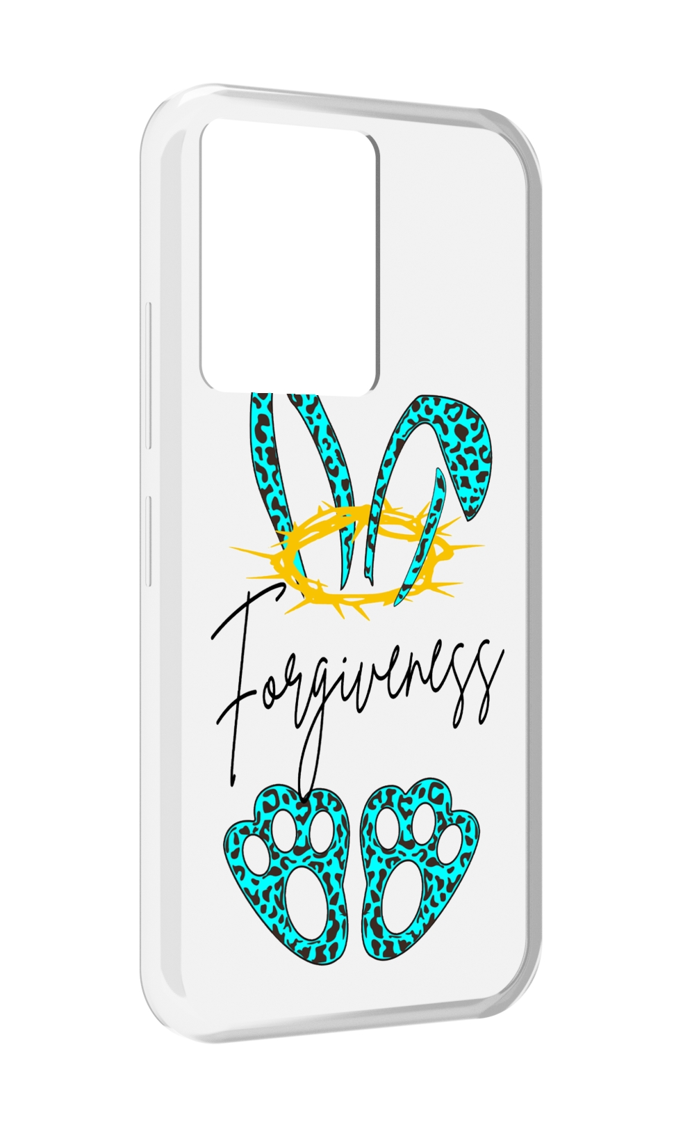

Чехол MyPads бирюзовое лапки и ушки женский для Infinix Note 12 5G X671 / Note 12 Pro 5G, Прозрачный, Tocco