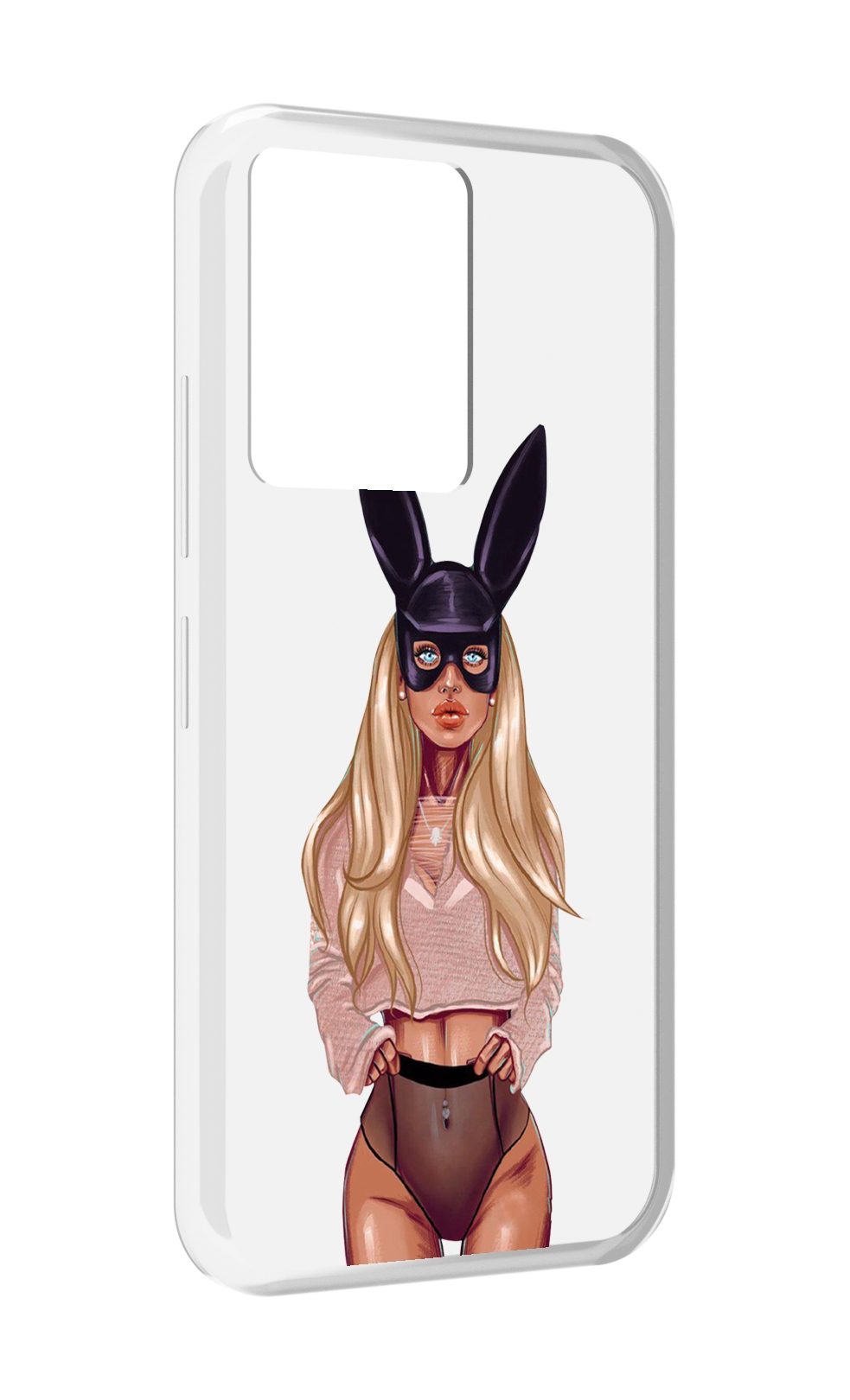 

Чехол MyPads блондинка-с-ушками женский для Infinix Note 12 5G X671 / Note 12 Pro 5G, Прозрачный, Tocco