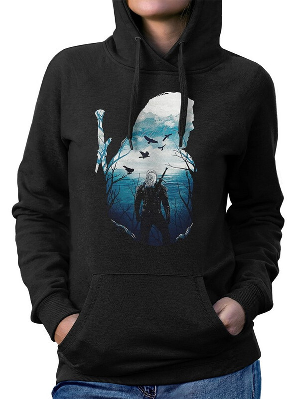 

Худи женское Dream Shirts Ведьмак - Геральт / The Witcher черное 52 RU, Ведьмак - Геральт / The Witcher