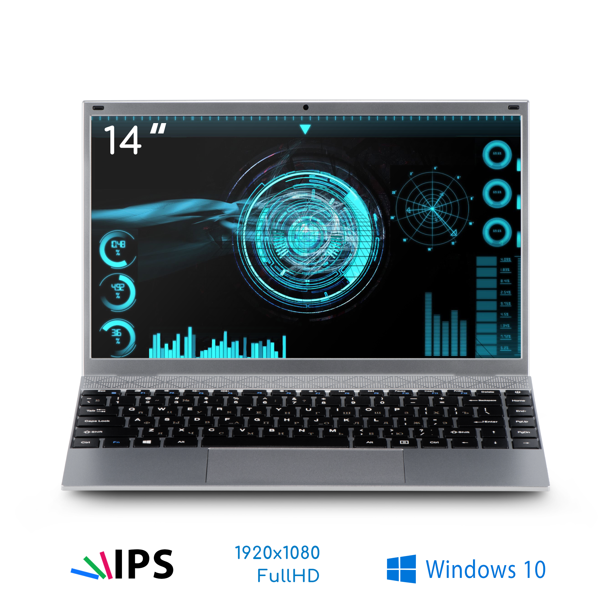 

Ноутбук Azerty AZ-1402 Gray (120-0249), AZ-1402