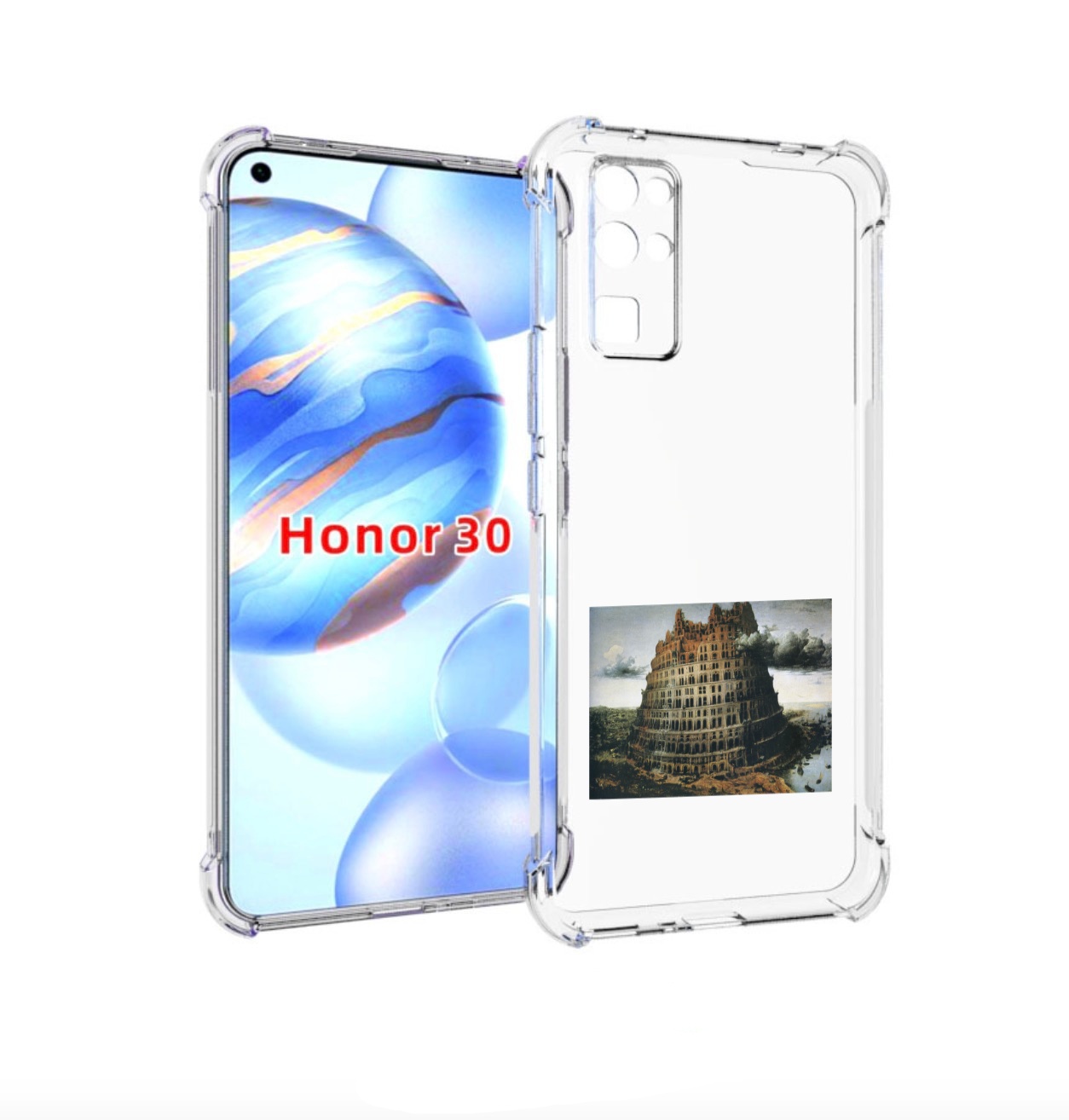 

Чехол бампер MyPads Горгород Oxxxymiron для Honor 30 (BMH-AN10), Прозрачный, Tocco