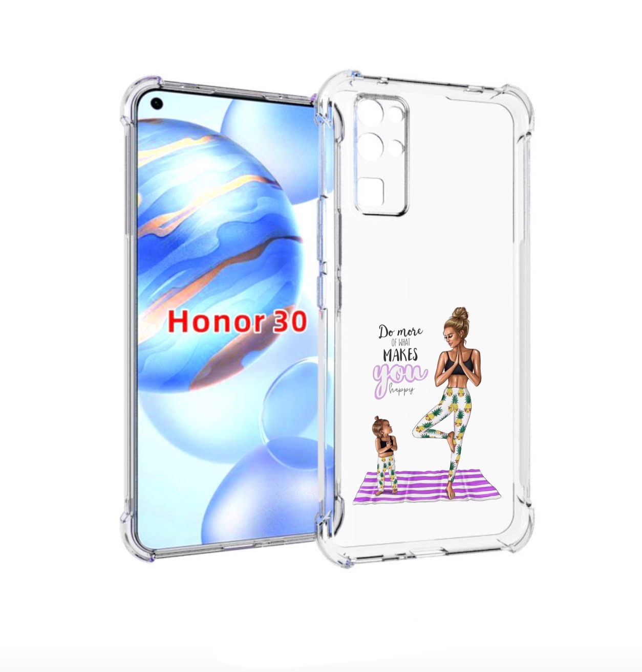 

Чехол бампер MyPads Девочки-в-ананасах для Honor 30 (BMH-AN10) п, Прозрачный, Tocco