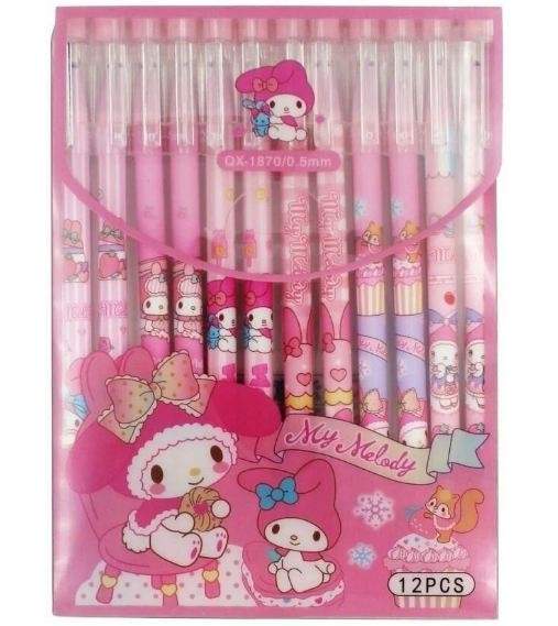 Набор гелевых ручек Nano Shot My melody пиши- стирай, 12 шт