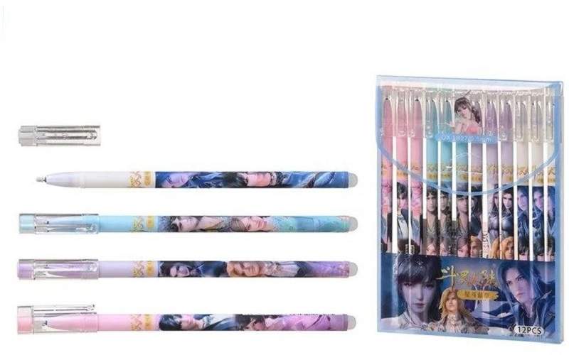Набор гелевых ручек Nano Shot Anime пиши- стирай, 12 шт