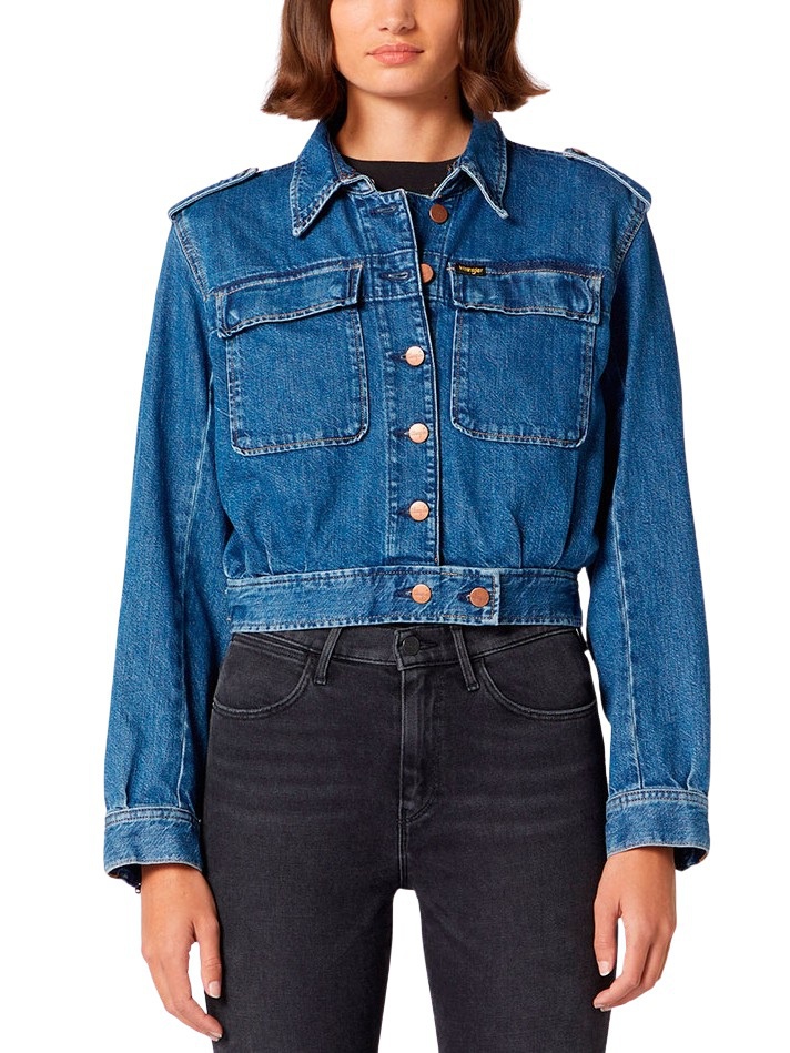 

Джинсовая куртка женская Wrangler синяя 44
