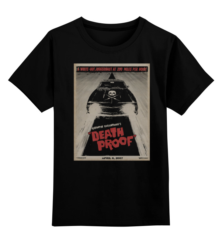 

Детская футболка классическая Printio Death proof, р. 152, Черный, 0000000655311