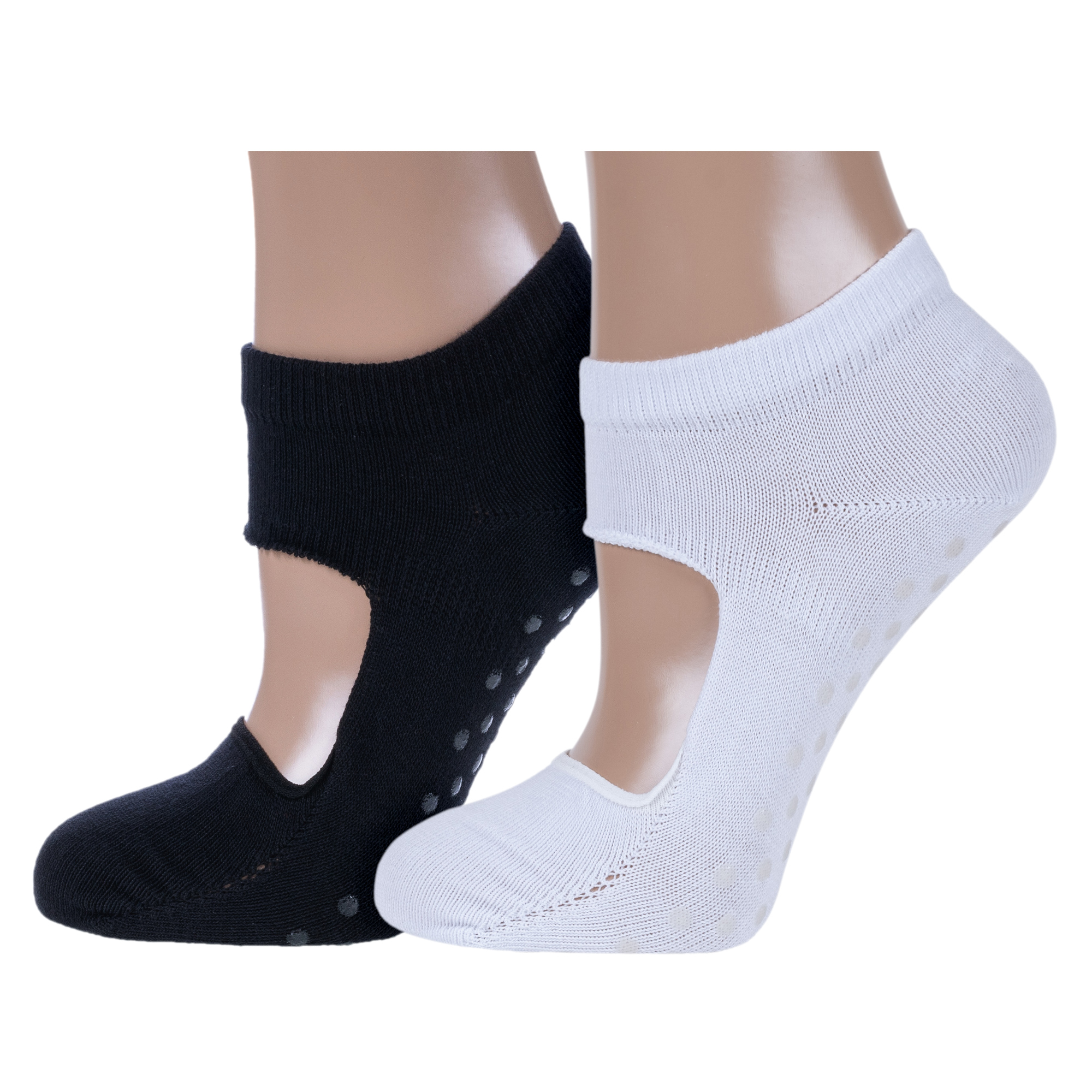 фото Комплект носков женских nosmag 2-20с-175сп белых; черных 25