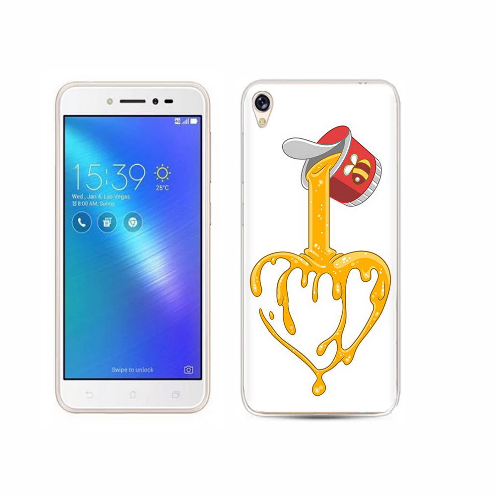 Чехол MyPads Tocco для Asus ZenFone Live (ZB501KL) медовое сердце