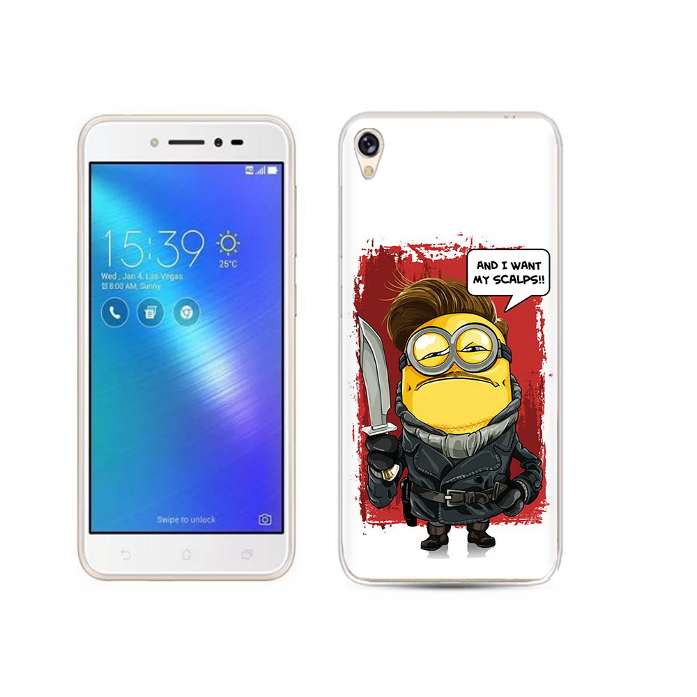 

Чехол MyPads Tocco для Asus ZenFone Live (ZB501KL) миньон убийца, Прозрачный, Tocco