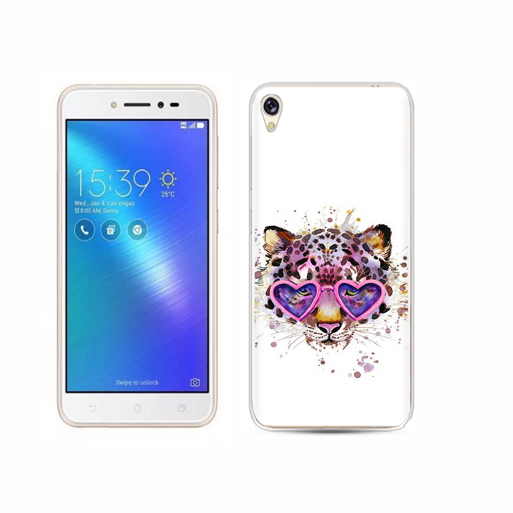 Чехол MyPads Tocco для Asus ZenFone Live (ZB501KL) модный леопард