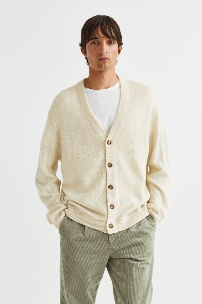 

Кардиган мужской H&M 1087717001 бежевый XS (доставка из-за рубежа), 1087717001