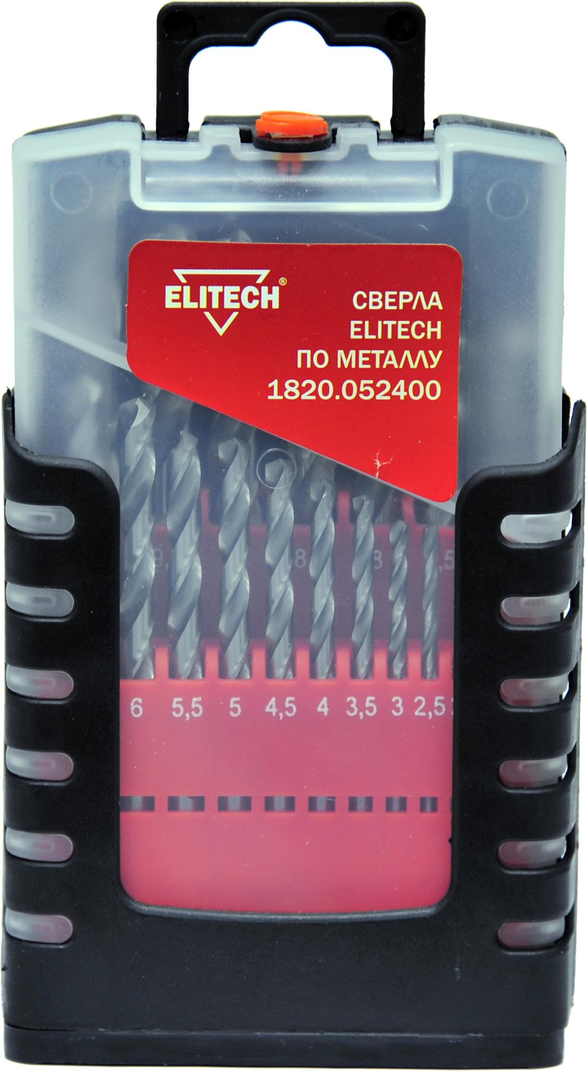 фото Набор сверл elitech 1820.052400