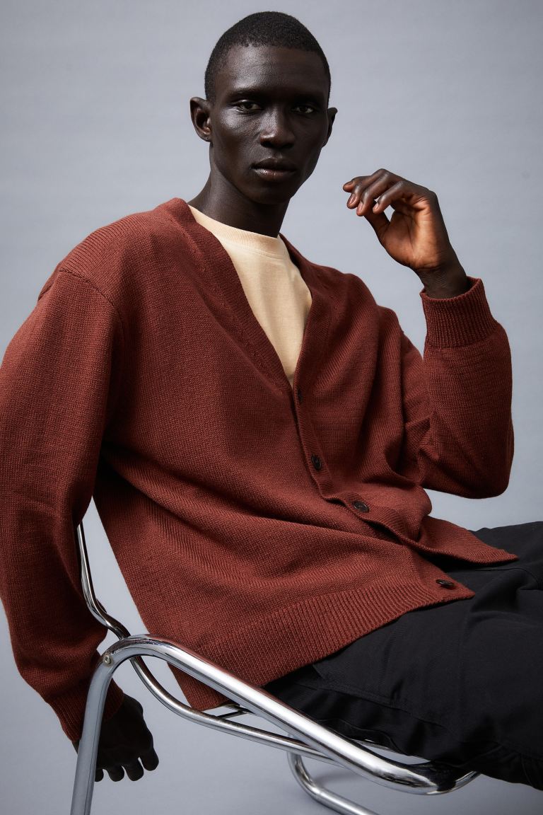 

Кардиган мужской H&M 1087717002 коричневый 2XL (доставка из-за рубежа), 1087717002