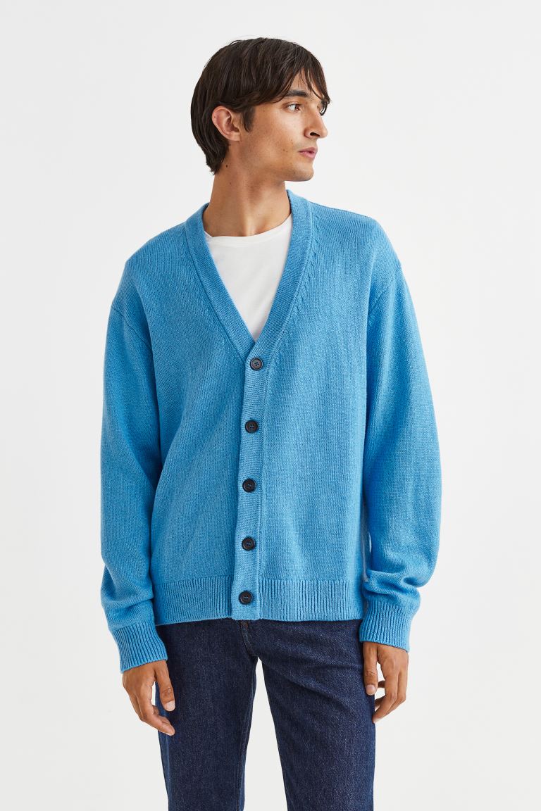 

Кардиган мужской H&M 1087717006 синий XS (доставка из-за рубежа), 1087717006