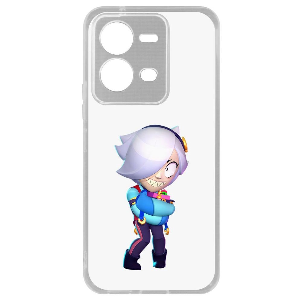 

Чехол-накладка Brawl Stars-Колетт для Vivo V25e, Прозрачный