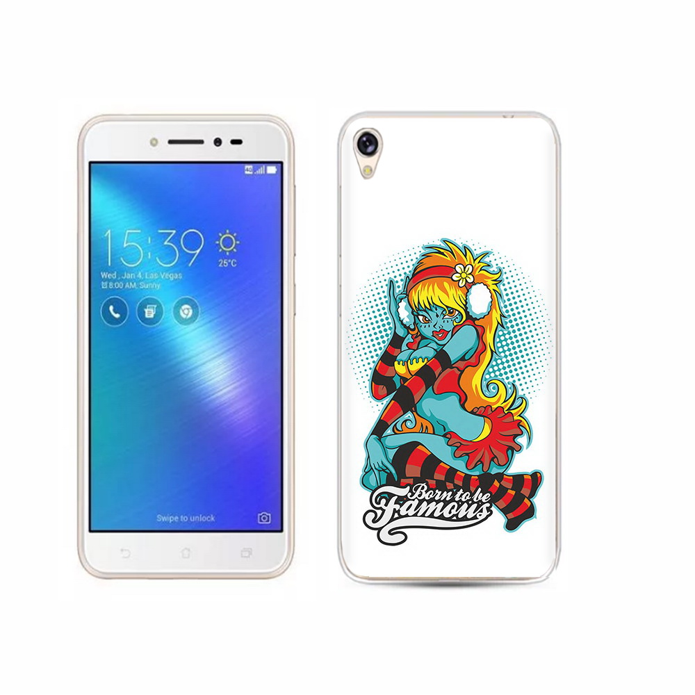 

Чехол MyPads Tocco для Asus ZenFone Live (ZB501KL) нарисованная девушка в наушниках, Прозрачный, Tocco