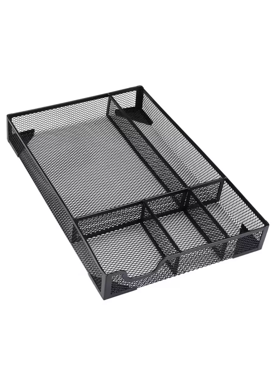 Органайзер для рабочего стола CANBI металлический черный, поднос 5 отделений