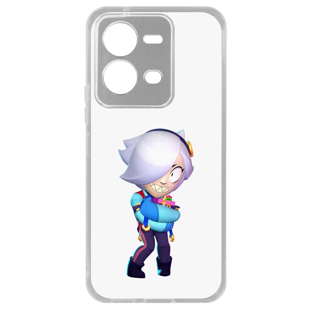 

Чехол-накладка Brawl Stars-Колетт для Vivo V25, Прозрачный
