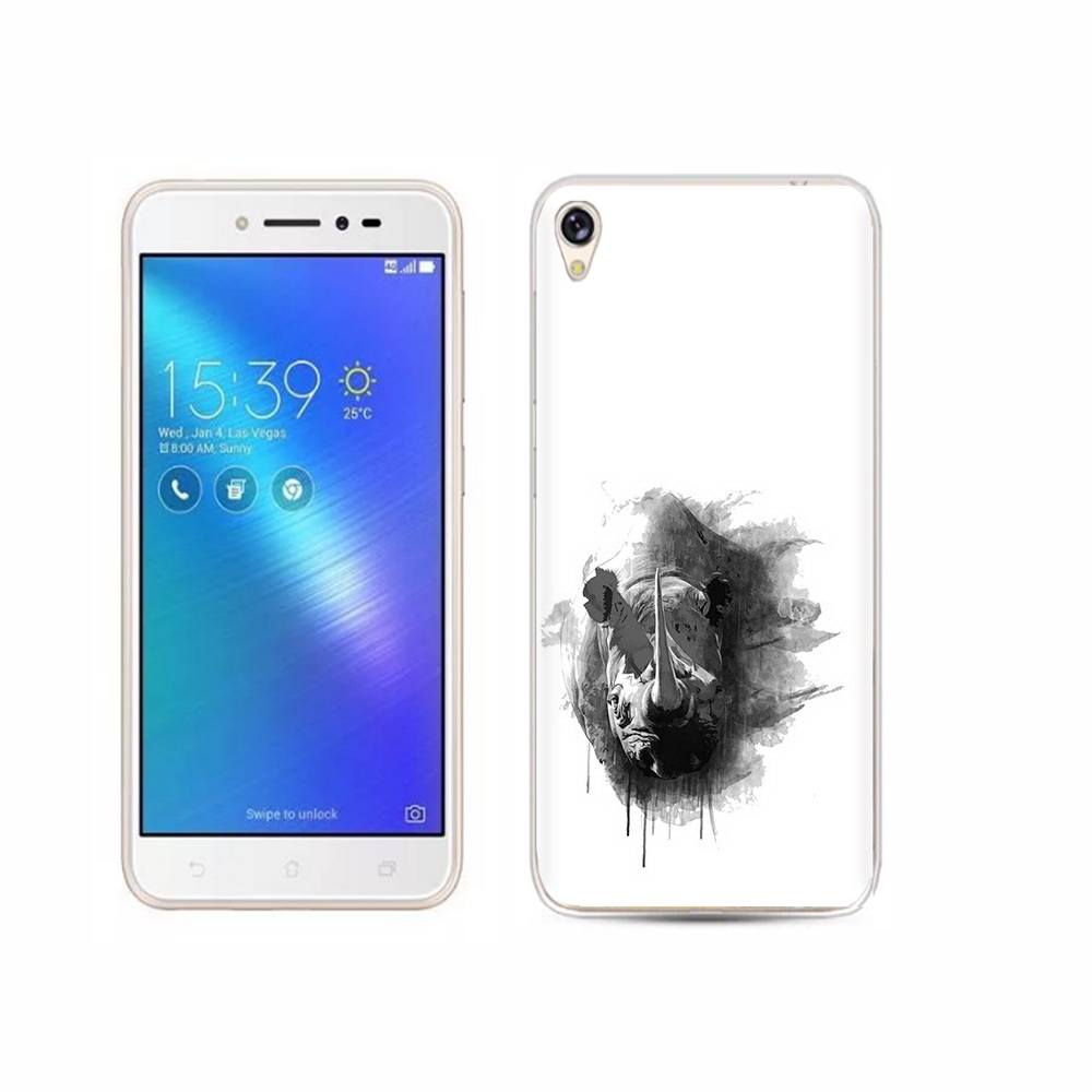 

Чехол MyPads Tocco для Asus ZenFone Live (ZB501KL) носорог, Прозрачный, Tocco