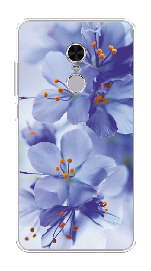 

Чехол на Xiaomi Redmi Note 4 "Фиолетовые цветки", Фиолетовый;синий, 31850-1
