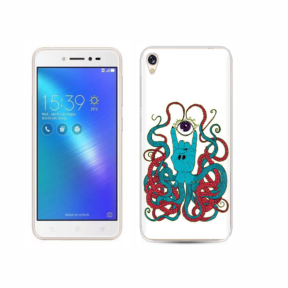 Чехол MyPads Tocco для Asus ZenFone Live (ZB501KL) осьминог-рука абстракция