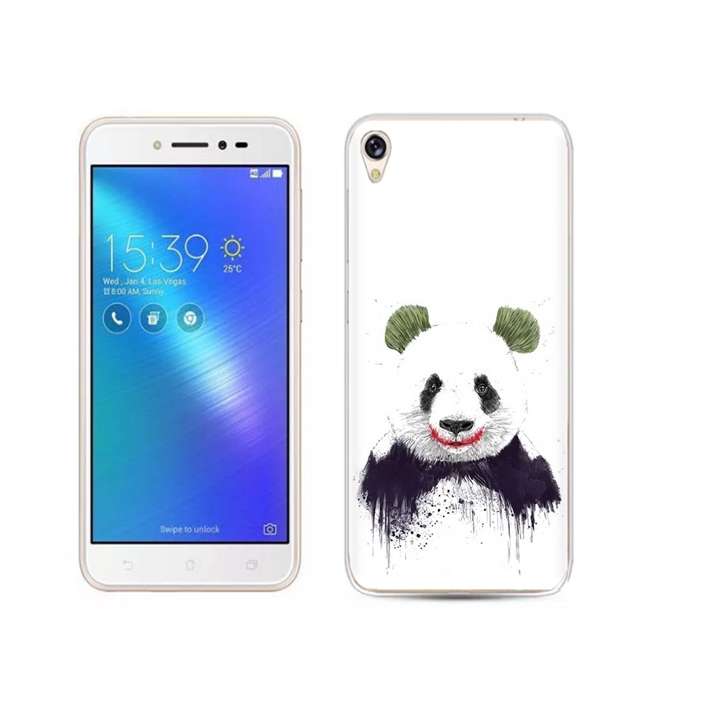 

Чехол MyPads Tocco для Asus ZenFone Live (ZB501KL) панда джокер, Прозрачный, Tocco