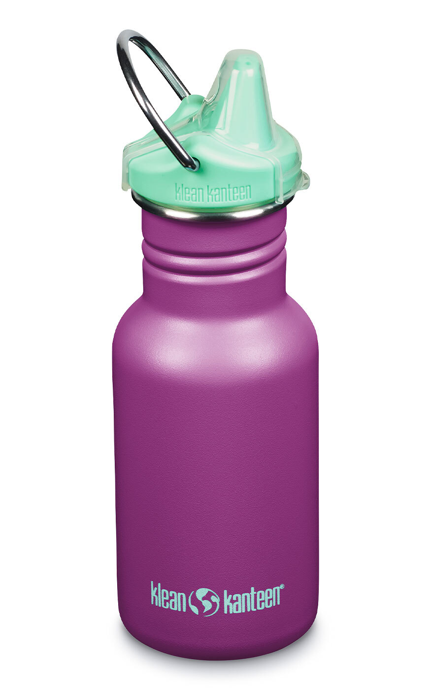 Детская бутылка Klean Kanteen Kid Classic Narrow Sippy 12oz (355 мл) Sparkling Grape детский стакан одностенный klean kanteen kid cup straw lid 10oz 296 мл sparkling grape