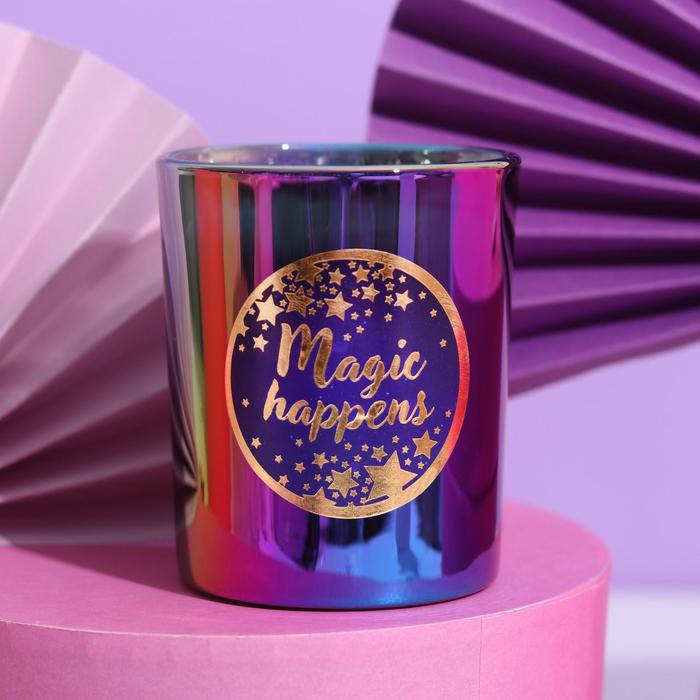 

Свеча в стакане "Magic happens", Ароматы для дома
