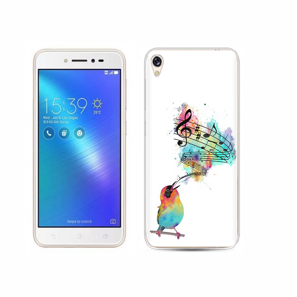 

Чехол MyPads Tocco для Asus ZenFone Live (ZB501KL) певчая птичка, Прозрачный, Tocco