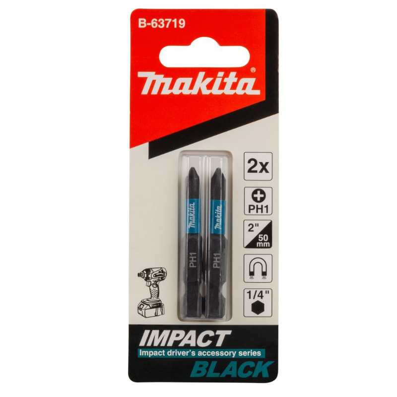 

Насадка Makita Impact Black PH1, 50 мм, E-form (MZ), 2 шт., B-63719