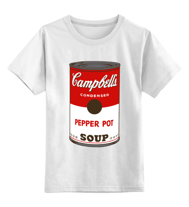 

Детская футболка классическая Printio Campbell's soup, р. 140, Белый, 0000000661081