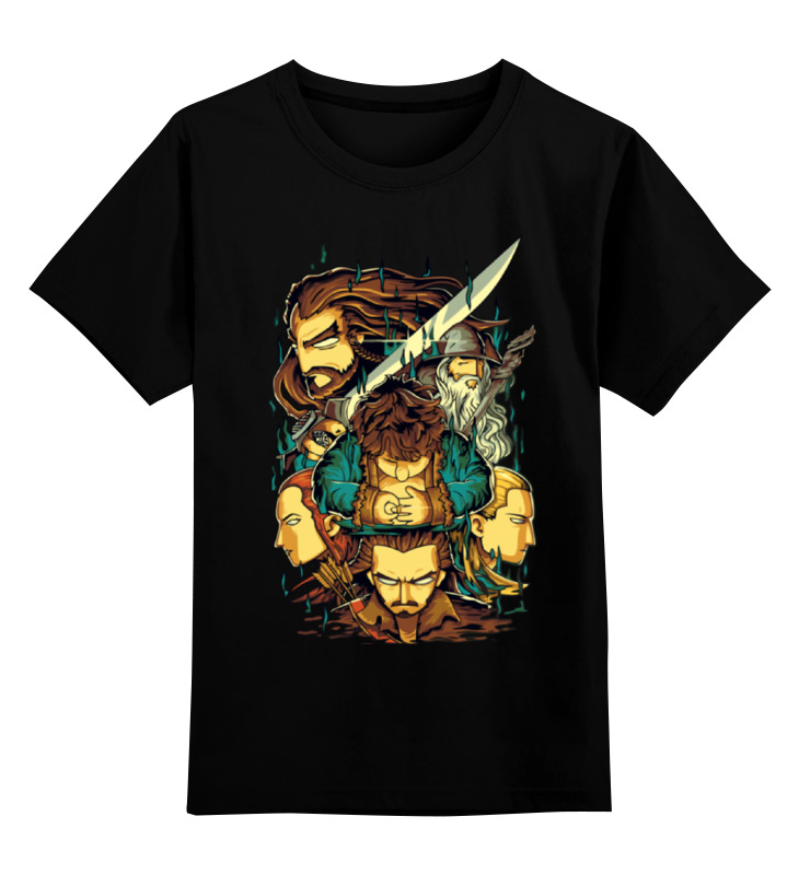 

Детская футболка классическая Printio Хоббит, р. 140, Черный, 0000000661559