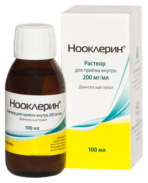 Нооклерин раствор 200 мг/мл флакон 100 мл