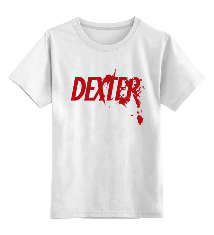 

Детская футболка классическая Printio Dexter, р. 140, Белый, 0000000662997