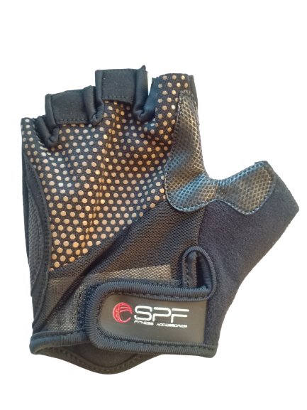 Велоперчатки SPF Fitness HS-214, коричневый, M