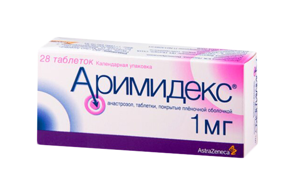 Аримидекс таблетки, покрытые пленочной оболочкой 1 мг №28