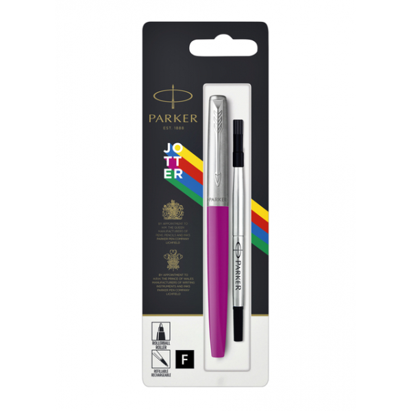 

Ручка-роллер Parker Jotter ORIGINALS MAGENTA ( чернила черные) стержень: F В БЛИСТЕРЕ