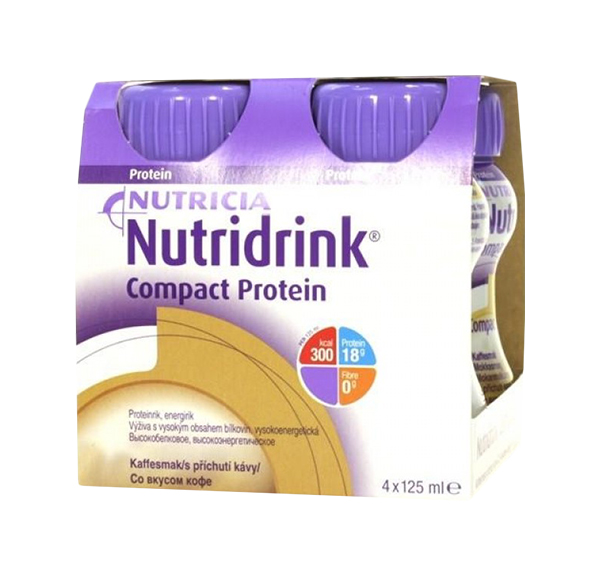 Купить Смесь жидкая Nutricia Нутридринк Compact Protein кофе 125 мл 4 шт.