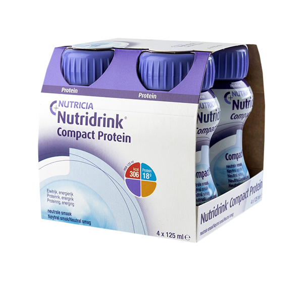 фото Нутридринк compact protein смесь жидкая для энтерального питания нейтральный 125 мл 4 шт. nutricia