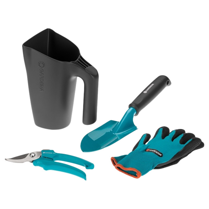 

Комплект садовых инструментов Gardena 08966-30.000.00, Черный;голубой, 8966-30