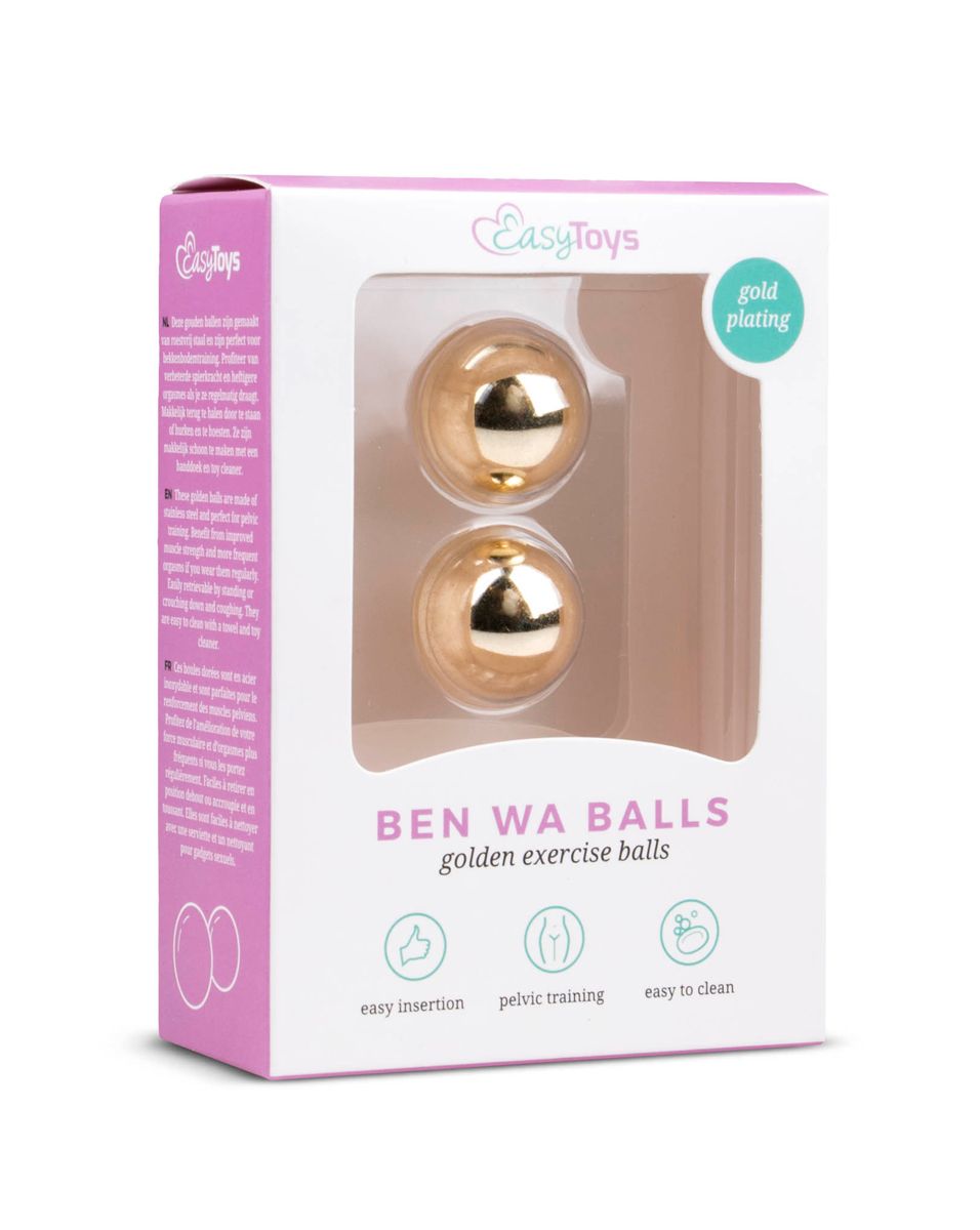 фото Вагинальные шарики без сцепки edc wholesale ben wa balls золотистые