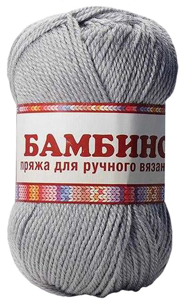 

Пряжа Камтекс 485308 Бамбино 168 серый светлый, Бамбино