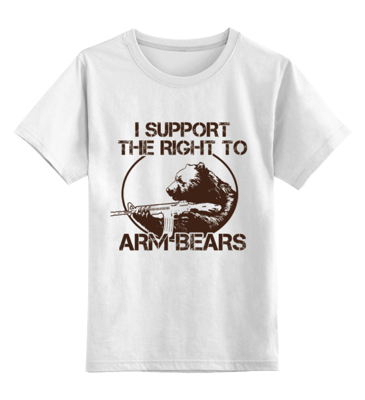 Детская футболка классическая Printio Медведь, р. 104