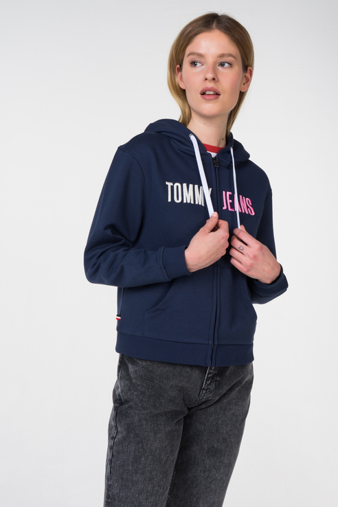 фото Толстовка женская tommy jeans dw0dw05690 синяя l